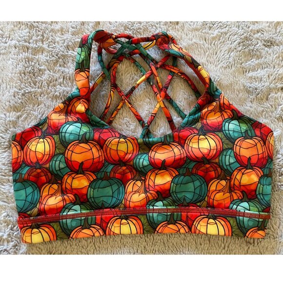 CVG "Gourd Vibes" Butterfly Back Sports Bra (S) - Picture 1 of 6